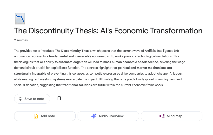 Chat with Notebook LM. 